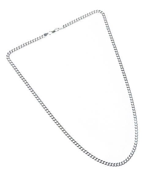 blackdia by 7JEWELRY(ブラックダイヤバイセブンジュエリー)の「blackdia by 7JEWELRY 喜平チェーンネックレス長さ54cm幅3mm(ネックレス・メンズ・シルバー・FREE)」の6枚目の写真