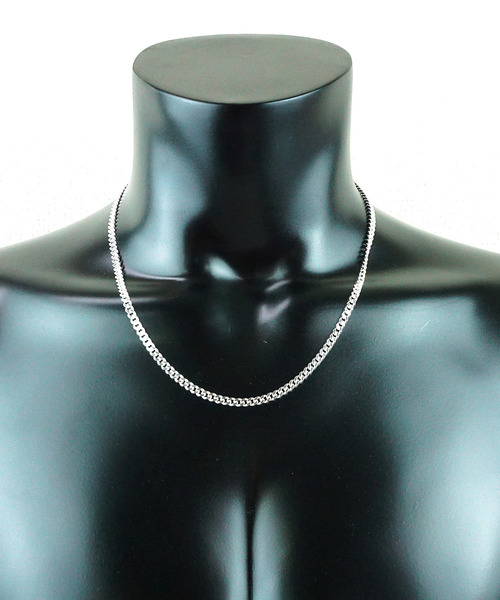 blackdia by 7JEWELRY(ブラックダイヤバイセブンジュエリー)の「blackdia by 7JEWELRY 喜平チェーンネックレス長さ54cm幅3mm(ネックレス・メンズ・シルバー・FREE)」の7枚目の写真