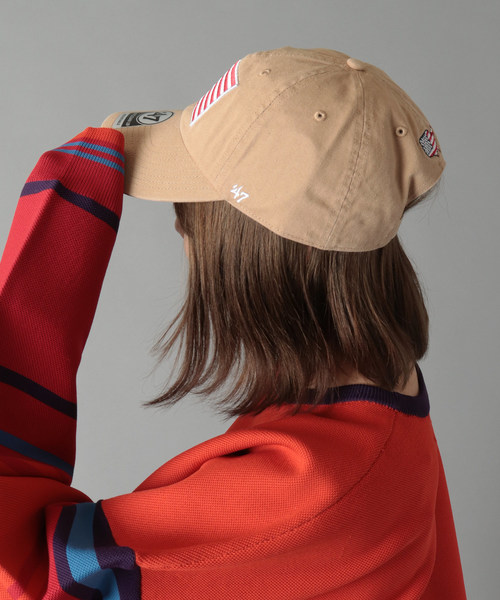 '47（フォーティーセブン）の「MLB公認 ’47BRAND CLEAN UP CAP 星条旗 クリーナップキャップ（キャップ・メンズ・ホワイト/ブラック/ネイビー/ブラウン/グレー/カモフラージュ/ブラック×ホワイト/グレー系その他/ベージュ系その他/ウッドランド・FREE）」の17枚目の写真