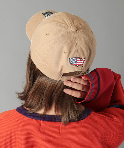 '47（フォーティーセブン）の「MLB公認 ’47BRAND CLEAN UP CAP 星条旗 クリーナップキャップ（キャップ・メンズ・ホワイト/ブラック/ネイビー/ブラウン/グレー/カモフラージュ/ブラック×ホワイト/グレー系その他/ベージュ系その他/ウッドランド・FREE）」の18枚目の写真