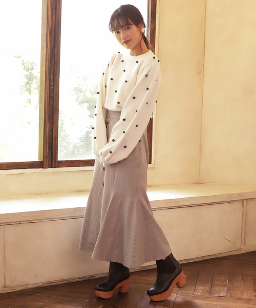 one after another NICE CLAUP(ワンアフターアナザーナイスクラップ)の「サイドゴアブーツ(ブーツ・レディース・アイボリー/ブラック/ダークブラウン・SMALL/MEDIUM/LARGE)」の16枚目の写真