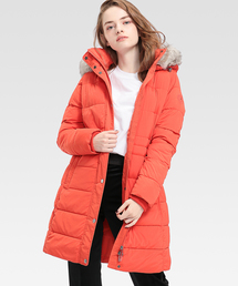 TOMMY HILFIGER�iWOMEN�j�i�g�~�[�q���t�B�K�[�i�E�B�����j�j�́u�X�g���b�` �_�E�� �R�[�g�i�_�E���W���P�b�g/�R�[�g�j�v