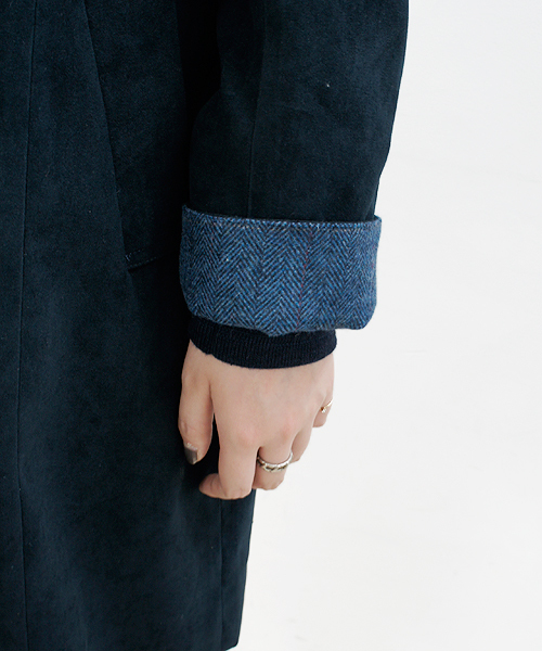 CIAOPANIC（チャオパニック）の「【Ciaopanic】Vネックノーカラーコート（ノーカラージャケット・レディース・オフホワイト/ベージュ/ネイビー/ブラック・FREE）」の7枚目の写真