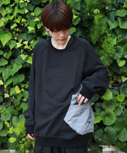rovtski（ロフトスキー）の「D-VINCENT DESIGN CREW PARKA/デザインクルーネックスウェット トレーナー&パーカー（パーカー・メンズ・ホワイト系その他/ブラック系その他/グレー系その他/グリーン系その他/ホワイト系その他2/ホワイト系その他3/ブラック系その他3/グリーン系その他2/ブラック系その他2・FREE）」の5枚目の写真