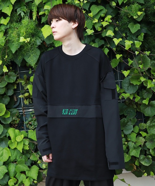 rovtski（ロフトスキー）の「D-VINCENT DESIGN CREW PARKA/デザインクルーネックスウェット トレーナー&パーカー（パーカー・メンズ・ホワイト系その他/ブラック系その他/グレー系その他/グリーン系その他/ホワイト系その他2/ホワイト系その他3/ブラック系その他3/グリーン系その他2/ブラック系その他2・FREE）」の6枚目の写真