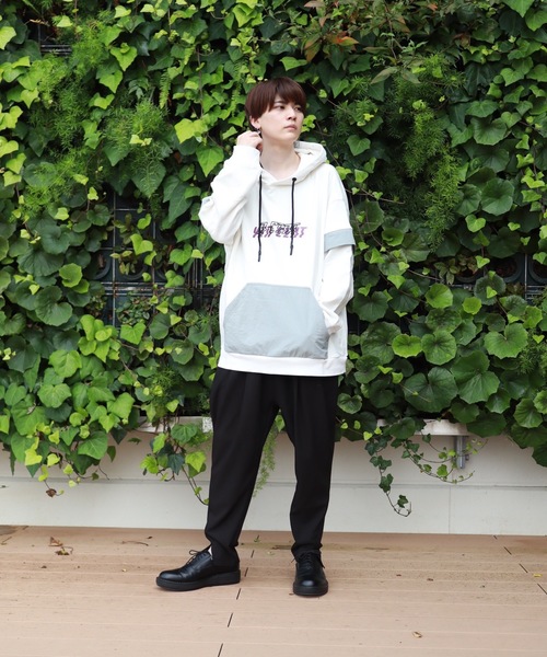 rovtski（ロフトスキー）の「D-VINCENT DESIGN CREW PARKA/デザインクルーネックスウェット トレーナー&パーカー（パーカー・メンズ・ホワイト系その他/ブラック系その他/グレー系その他/グリーン系その他/ホワイト系その他2/ホワイト系その他3/ブラック系その他3/グリーン系その他2/ブラック系その他2・FREE）」の20枚目の写真