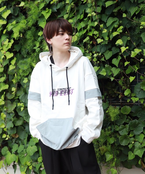 rovtski（ロフトスキー）の「D-VINCENT DESIGN CREW PARKA/デザインクルーネックスウェット トレーナー&パーカー（パーカー・メンズ・ホワイト系その他/ブラック系その他/グレー系その他/グリーン系その他/ホワイト系その他2/ホワイト系その他3/ブラック系その他3/グリーン系その他2/ブラック系その他2・FREE）」の19枚目の写真