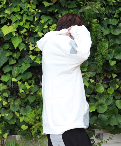 rovtski（ロフトスキー）の「D-VINCENT DESIGN CREW PARKA/デザインクルーネックスウェット トレーナー&パーカー（パーカー・メンズ・ホワイト系その他/ブラック系その他/グレー系その他/グリーン系その他/ホワイト系その他2/ホワイト系その他3/ブラック系その他3/グリーン系その他2/ブラック系その他2・FREE）」の15枚目の写真