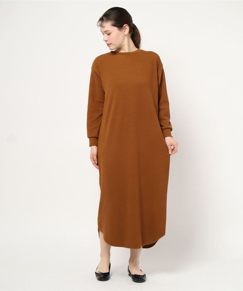 GeeRA（ジーラ）の「３ｗａｙボタンロングワンピース（シャツワンピース・レディース・ブラウン/ブラック・LARGE/MEDIUM）」の5枚目の写真