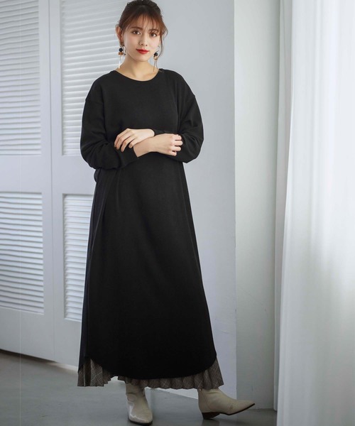 GeeRA（ジーラ）の「３ｗａｙボタンロングワンピース（シャツワンピース・レディース・ブラウン/ブラック・LARGE/MEDIUM）」の14枚目の写真