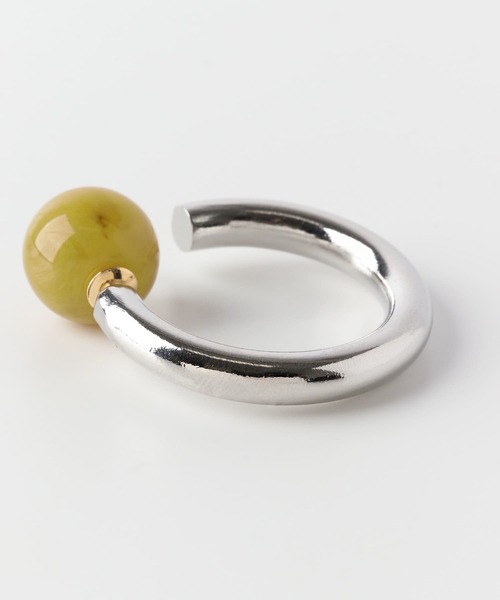 SMELLY(スメリー)の「マーブルボールキャッチメタルフープピアス(ピアス(両耳用)・レディース・シルバー系その他/ゴールド系その他・-)」の8枚目の写真