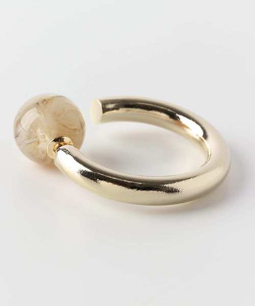 SMELLY(スメリー)の「マーブルボールキャッチメタルフープピアス(ピアス(両耳用)・レディース・シルバー系その他/ゴールド系その他・-)」の9枚目の写真