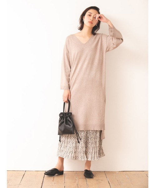 セール Vネックバックロングニットワンピース ワンピース Fifth フィフス のファッション通販 Zozotown