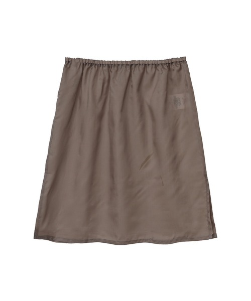 1er Arrondissement（プルミエアロンディスモン）の「綿サテンフレアーワンピース（シャツワンピース・レディース・グレイッシュベージュ/ベージュ/オフホワイト・38/36）」の12枚目の写真