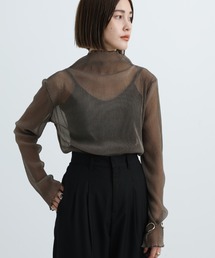 select MOCA | 2021 AW シアープリーツメロートップス(Tシャツ/カットソー)