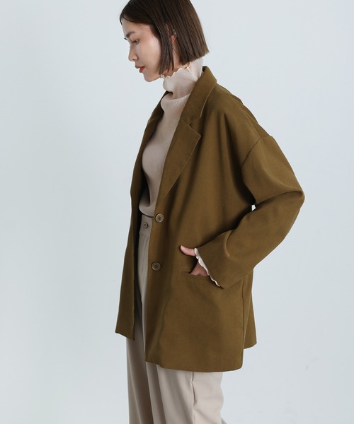 select MOCA（セレクトモカ）の「2021 AW シアープリーツメロートップス（Tシャツ/カットソー・レディース・ブラック/ベージュ/ブラウン/ライトグレー/パープル/アッシュ・FREE）」の16枚目の写真