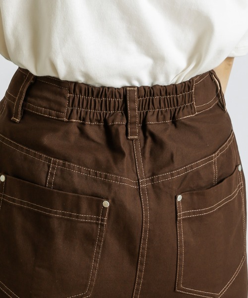 natural couture（ナチュラルクチュール）の「マーメイドフレアデニムスカート（デニムスカート・レディース・オフホワイト/ブラウン/ブルー/インディゴブルー・FREE）」の15枚目の写真