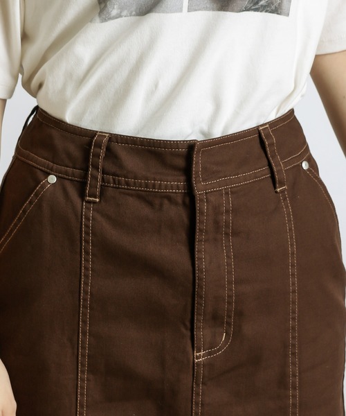 natural couture（ナチュラルクチュール）の「マーメイドフレアデニムスカート（デニムスカート・レディース・オフホワイト/ブラウン/ブルー/インディゴブルー・FREE）」の13枚目の写真