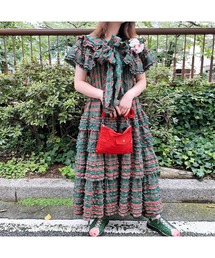 シャギー起毛タータンチェックノースリーブワンピース☆ピンクハウス☆新品 シャギー起毛タータンチェックノースリーブワンピース PINKHOUSE