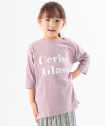 GLOBAL WORK | 【キッズ】アソートロゴチュニック7分袖/892511(Tシャツ/カットソー)