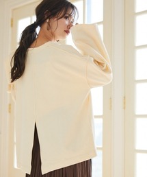 mysty woman | バックスリット裏毛プルオーバー 919637(Tシャツ/カットソー)