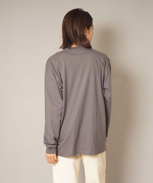 HANES(ヘインズ)の「【HANES/ヘインズ】BEEFY L/S POCK-TEE H5196 ビーフィー ポケット付き ロンT 無地 ユニセックス(Tシャツ/カットソー・メンズ・ホワイト/ブラック/ネイビー/グレー/チャコールグレー・MEDIUM/X-LARGE/LARGE/SMALL/X-SMALL)」の22枚目の写真