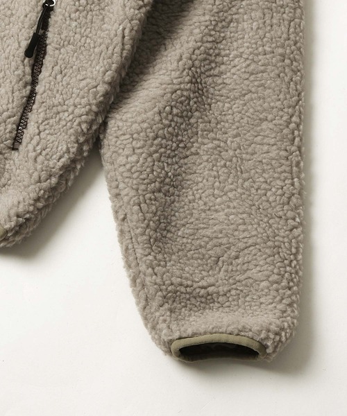 ZIP FIVE(ジップファイブ)の「シープボアフリーススタンドブルゾンジャケット(ブルゾン・レディース・ベージュ系/ブラウン/キャメル/ブラック/アイボリー/ブルー系/グリーン/ベージュ/ブラック系/パープル/ブラウン系・LARGE/MEDIUM/X-LARGE)」の20枚目の写真