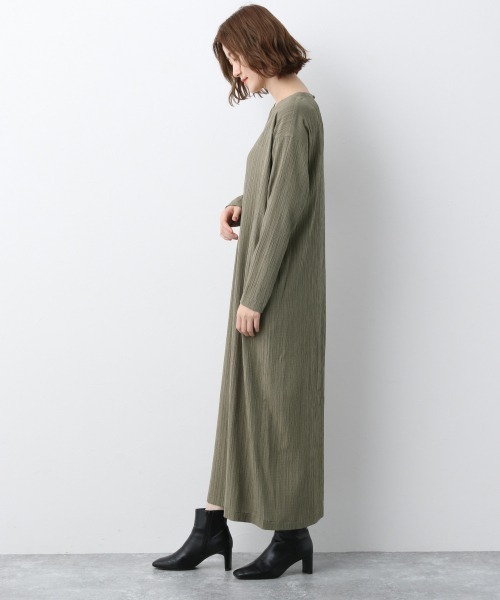 A part by（アパートバイ）の「TRPUシボシボルーズワンピース　920471（ワンピース・レディース・アイボリー/オレンジ系その他4/カーキ・FREE）」の8枚目の写真