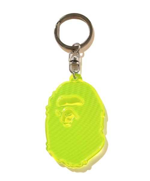 レザー ブラウン APEHEAD キーホルダー BAPE☆新品・未使用 APE HEAD KEYCHAIN | bape.com