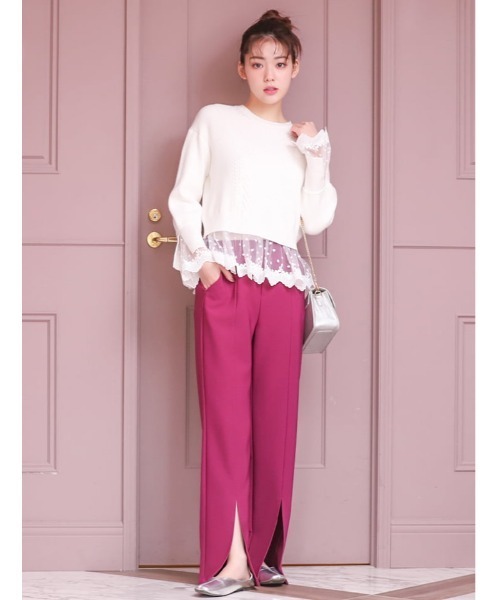 fifth（フィフス）の「フロントスリットカラーフレアパンツ（その他