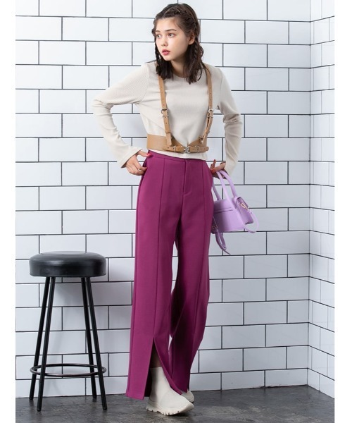 fifth（フィフス）の「フロントスリットカラーフレアパンツ（その他