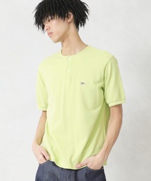 SCYE BASICS（サイベーシックス）の「【SCYE BASICS】Garment Dyed Cotton Pique Henley Neck Shirt（Tシャツ/カットソー・レディース）」