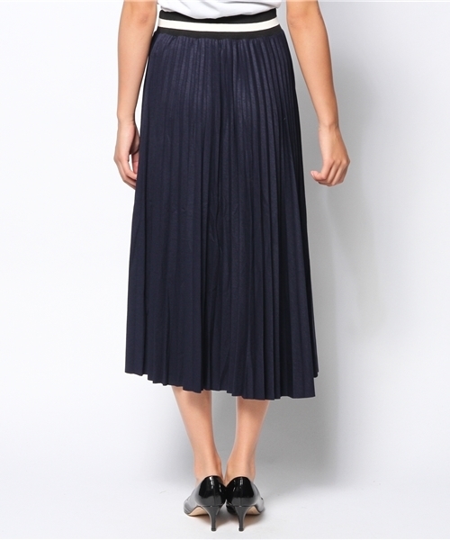 ROSE BUD（ローズバッド）の「【GLITTER掲載】S-LCTB-14203 PLEATED LONG SKIRT（スカート・レディース・グレー/レッド系その他/ネイビー/ライトブルー・ONE SIZE）」の7枚目の写真