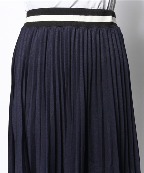 ROSE BUD（ローズバッド）の「【GLITTER掲載】S-LCTB-14203 PLEATED LONG SKIRT（スカート・レディース・グレー/レッド系その他/ネイビー/ライトブルー・ONE SIZE）」の6枚目の写真