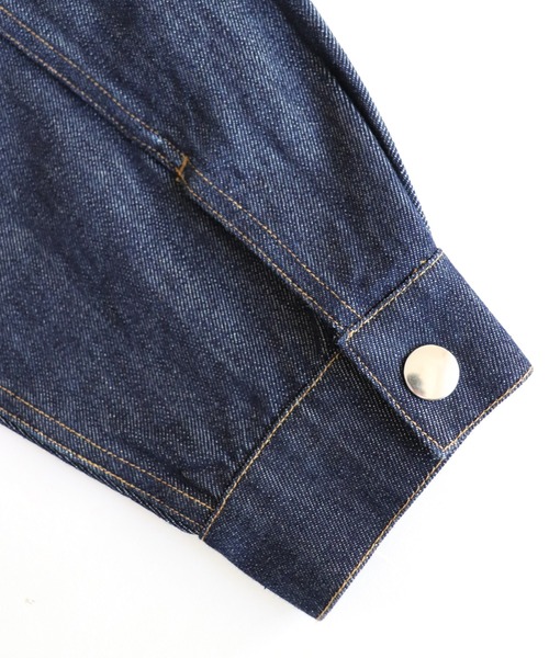 And A（アンドエー）の「AlexanderLeeChang アレキサンダーリーチャン / TACOCAT DENIM JKT タコキャットロゴ刺繍カバーオール / AC032102（デニムジャケット・メンズ・インディゴブルー/ブラック・2/3）」の14枚目の写真