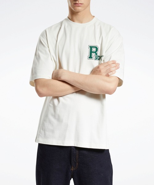 Reebok(リーボック)の「クラシックス バスケットボール ショートスリーブ Tシャツ / Classics Basketball Short Sleeve T-Shirt(Tシャツ/カットソー・メンズ・アイボリー・SMALL/MEDIUM/LARGE/X-LARGE/XX-LARGE/XXX-LARGE/XXXX-LARGE)」の6枚目の写真