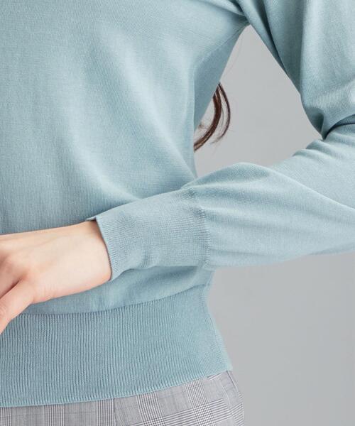 green label relaxing（グリーンレーベルリラクシング）の「[ 手洗い可能 ] D IC FPB カーディガン（カーディガン/ボレロ・レディース・ブラウン/ベージュ/ネイビー/ライトブルー/ホワイト・40/38）」の10枚目の写真