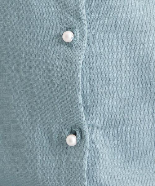 green label relaxing（グリーンレーベルリラクシング）の「[ 手洗い可能 ] D IC FPB カーディガン（カーディガン/ボレロ・レディース・ブラウン/ベージュ/ネイビー/ライトブルー/ホワイト・40/38）」の12枚目の写真