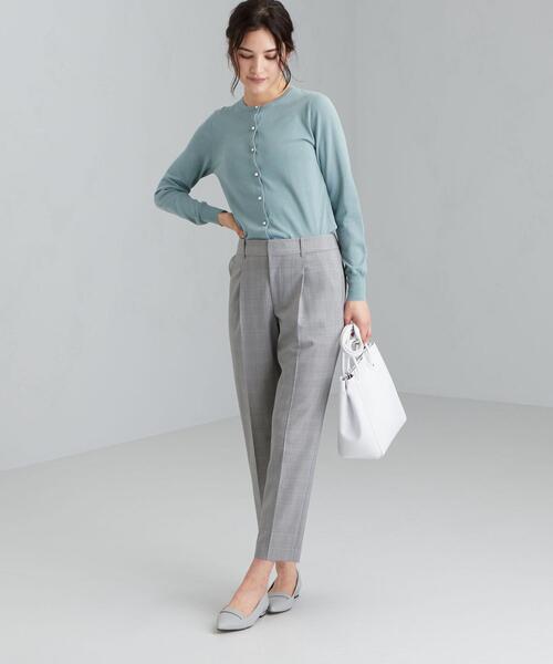 green label relaxing（グリーンレーベルリラクシング）の「[ 手洗い可能 ] D IC FPB カーディガン（カーディガン/ボレロ・レディース・ブラウン/ベージュ/ネイビー/ライトブルー/ホワイト・40/38）」の13枚目の写真