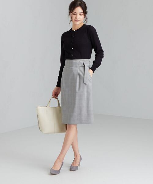 green label relaxing（グリーンレーベルリラクシング）の「[ 手洗い可能 ] D IC FPB カーディガン（カーディガン/ボレロ・レディース・ブラウン/ベージュ/ネイビー/ライトブルー/ホワイト・40/38）」の15枚目の写真