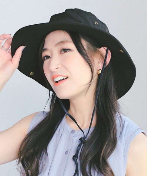 14+(イチヨンプラス)の「定番アドベンチャーハット(ハット・レディース・オレンジ/ネイビー/カーキ/ブラック/ベージュ・MEDIUM/LARGE)」の11枚目の写真