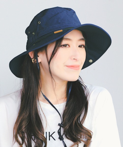 14+(イチヨンプラス)の「定番アドベンチャーハット(ハット・レディース・オレンジ/ネイビー/カーキ/ブラック/ベージュ・MEDIUM/LARGE)」の14枚目の写真