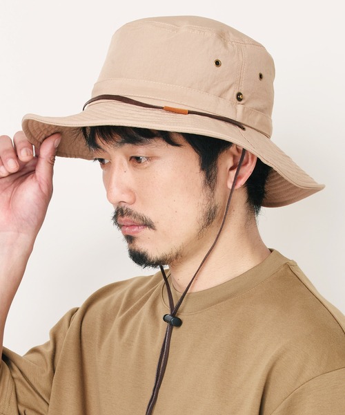 14+(イチヨンプラス)の「定番アドベンチャーハット(ハット・レディース・オレンジ/ネイビー/カーキ/ブラック/ベージュ・MEDIUM/LARGE)」の9枚目の写真