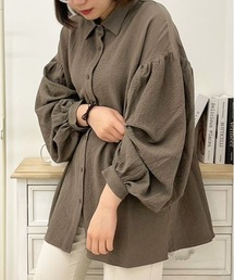 リップルクロスルーズシャツ【ZOZOTOWN限定アイテム】