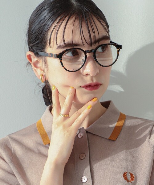 Ray BEAMS（レイビームス）の「noeyedia / メガネ ”NE-430”（メガネ・レディース・ダークブラウン/ブラック・FREE）」の10枚目の写真