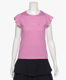 kate spade new york kids（ケイトスペードニューヨーク）の「ガールズ ロゴラッフルティー（Tシャツ/カットソー・キッズ）」