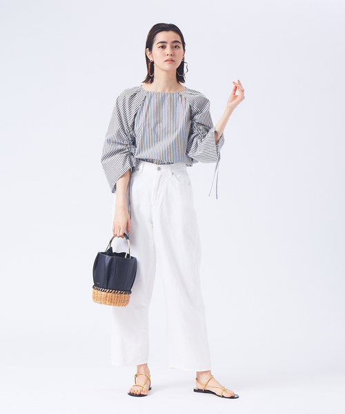 qualite（カリテ）の「ドロストスリーブブラウス（シャツ/ブラウス・レディース・その他/オフホワイト/オレンジ・38）」の16枚目の写真