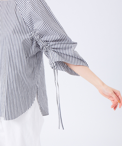 qualite（カリテ）の「ドロストスリーブブラウス（シャツ/ブラウス・レディース・その他/オフホワイト/オレンジ・38）」の8枚目の写真