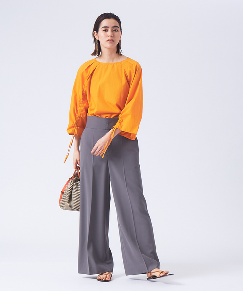 qualite（カリテ）の「ドロストスリーブブラウス（シャツ/ブラウス・レディース・その他/オフホワイト/オレンジ・38）」の19枚目の写真