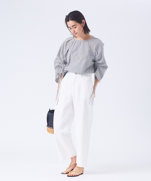 qualite（カリテ）の「ドロストスリーブブラウス（シャツ/ブラウス・レディース・その他/オフホワイト/オレンジ・38）」の5枚目の写真